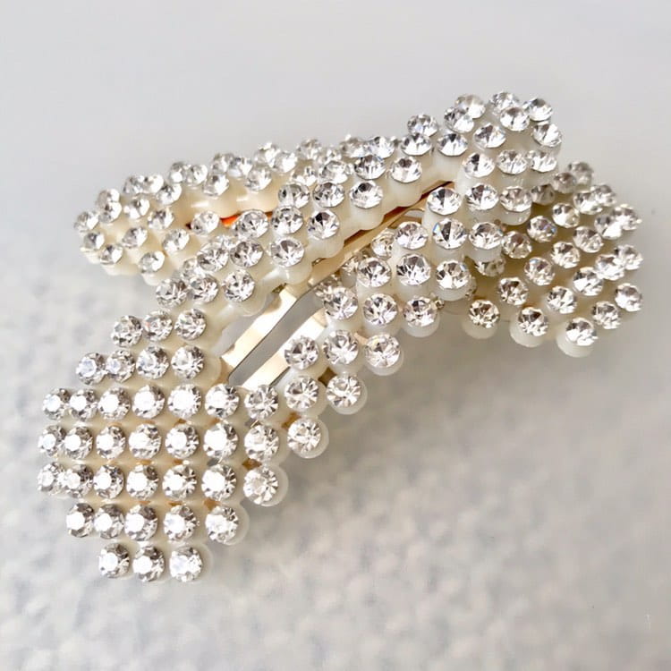 Spinka z kryształkami CRYSTAL - zaokrąglona